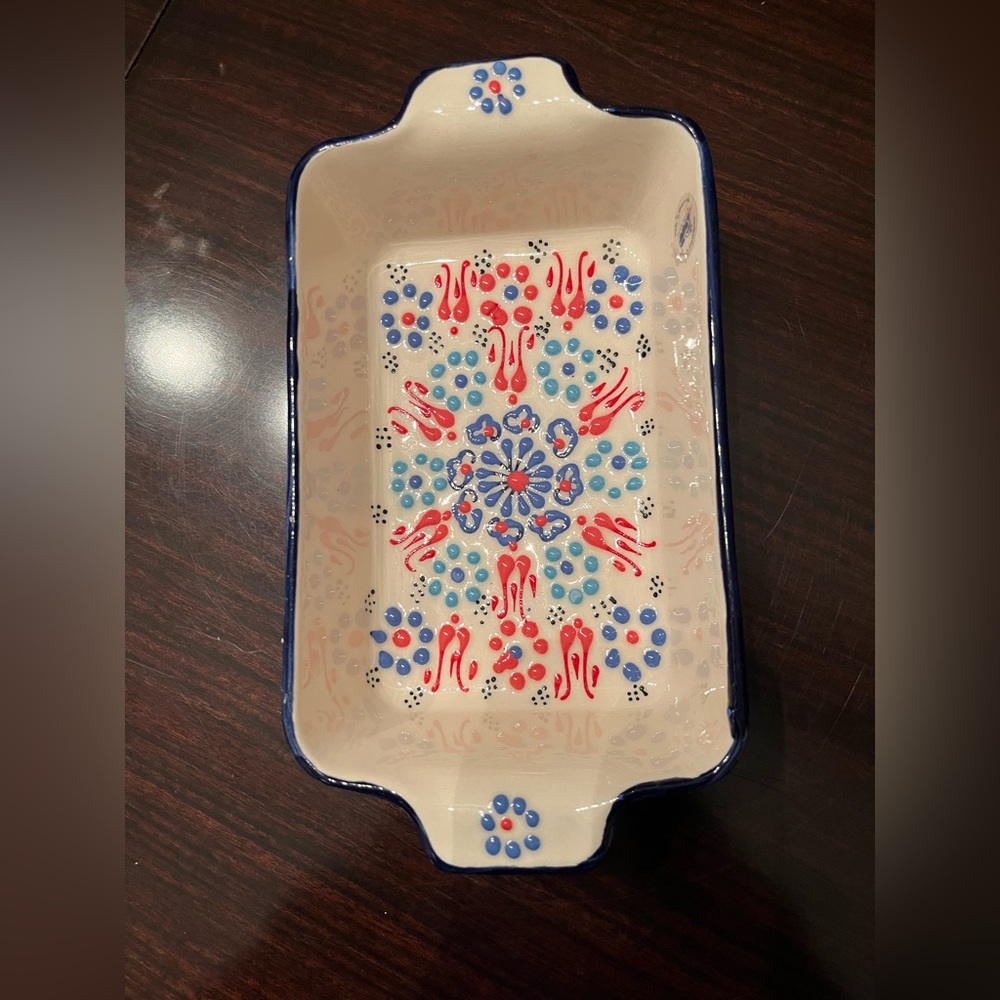 Myth Arts Hand painted Bread Baking Dish- From Turkey